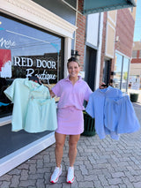 Curvy Modal Poly Span Quarter Zip Short Sleeve Top