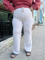 Curvy Taupe Ultimate Soft Wide Leg Lounge Pants