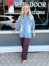 Oversized Denim Tunic