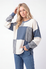 Mixed Patchwork and Lace Top