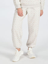 Ditzy Floral Sweatpant With Pink Bows