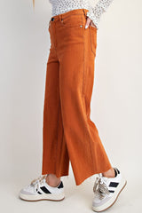 Soft Stretch Twill High Rise Pants