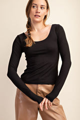 Ultimate Soft Round Neck Basic Top