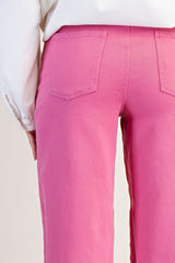 Button Front Stretch Twill Pants