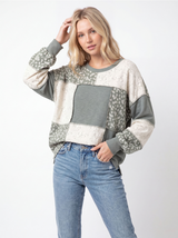 Mixed Patchwork and Lace Top