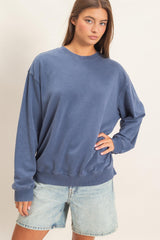 Mineral Wash Crew Neck Sweatshirt