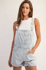 Denim striped Overalls