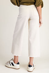 Button Front Stretch Twill Pants