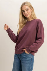 Mineral Wash Crew Neck Sweatshirt