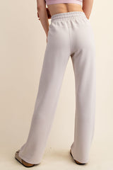 Curvy Taupe Ultimate Soft Wide Leg Lounge Pants