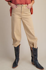 Soft Stretch Twill High Rise Pants