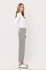 Campbell's High Rise Leopard Barrel Jeans