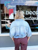 Oversized Denim Tunic