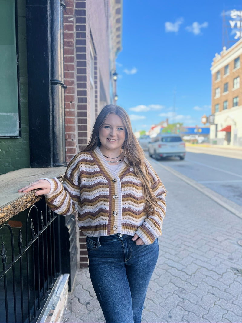 Muted Retro Cardigan