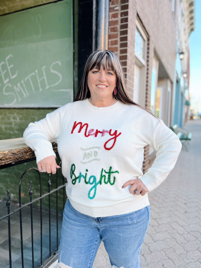 Curvy "Merry & Bright" Sweater