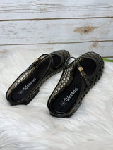 Bobbie's Black Jelly Slip On Shoes