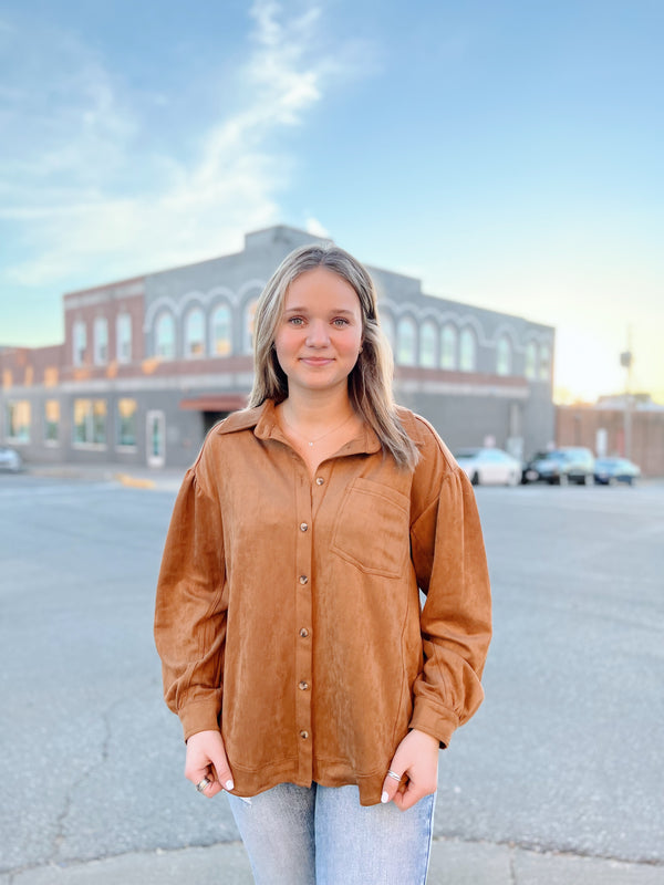 Camel Suede Jacket