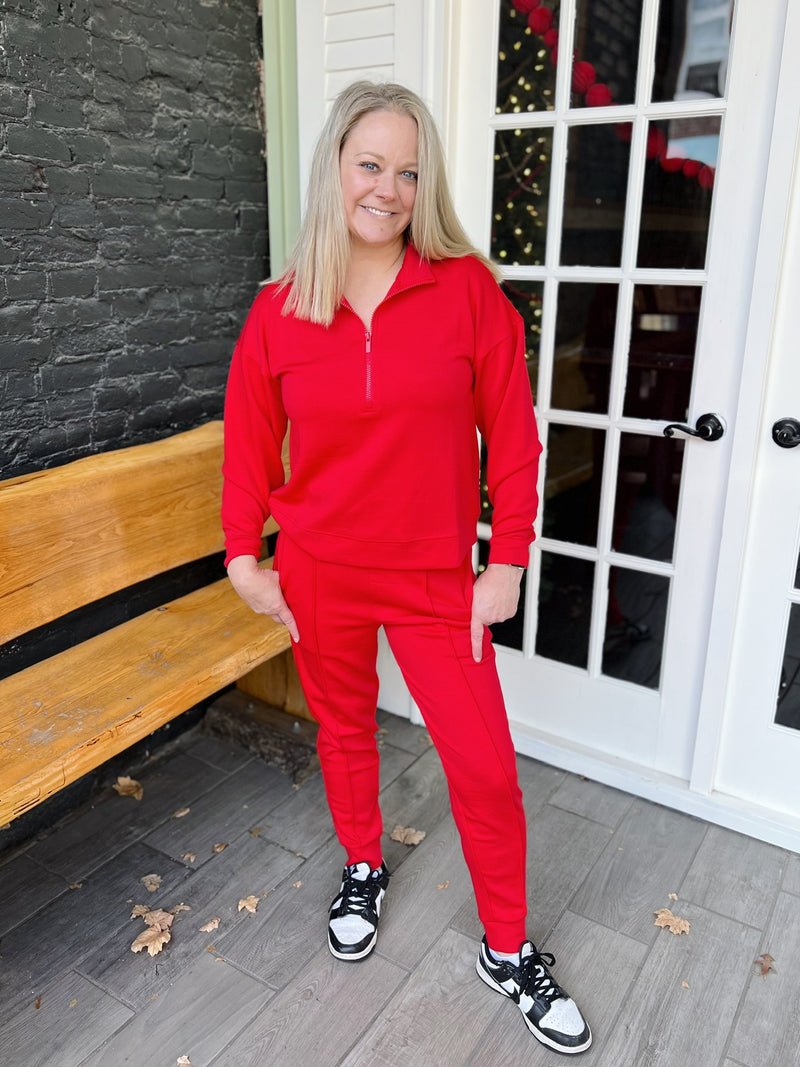 Scuba Half Zip Top and Jogger Set
