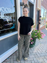 Mock Neck Short Sleeve Sweater Top