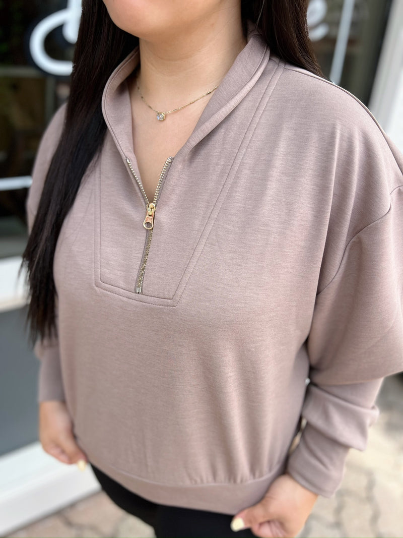 Scuba Half Zip Long Sleeve Pullover