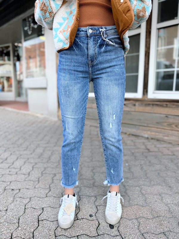 High Rise Relaxed Skinny Jean