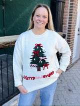 3D Bow Christmas Sweater
