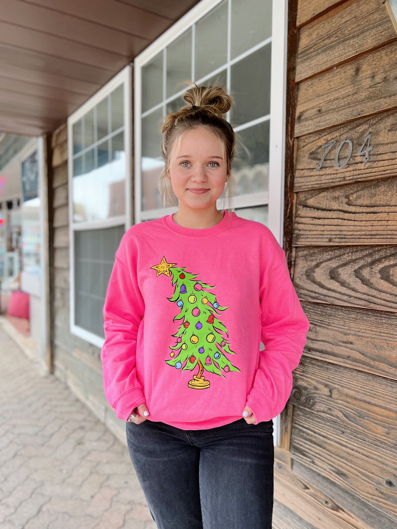 Pink Whoville Christmas Crewneck
