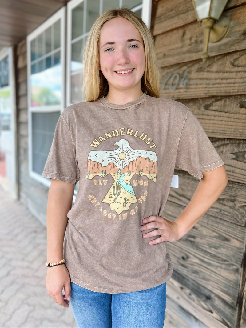 Mocha Fly High Graphic Tee