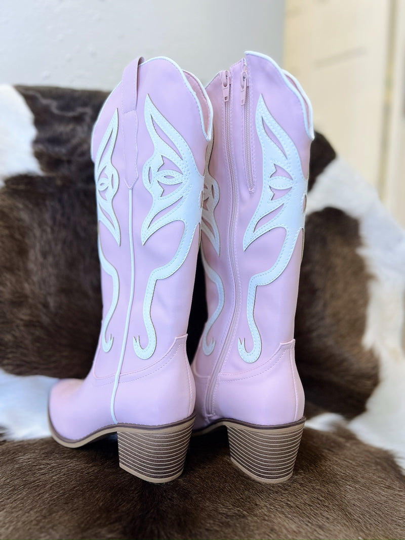Lucy's Pink Western Boot