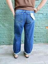Rylenne Dark wash High Rise Barrel
