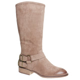 Nevada's Taupe Suede Mid Calf Boot