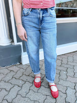 Rylynne's High Rise Barrel Jeans