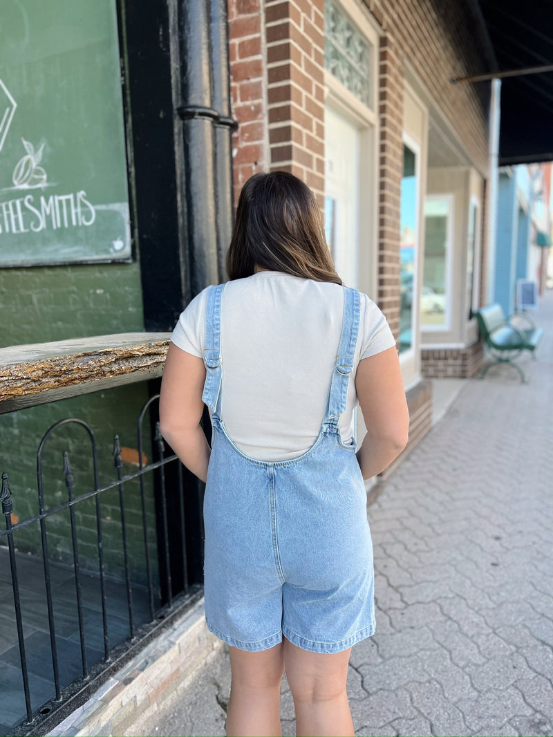 Denim Vintage Wash Overalls