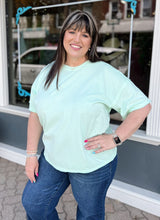 Curvy Soft Cotton Top Raw Seam