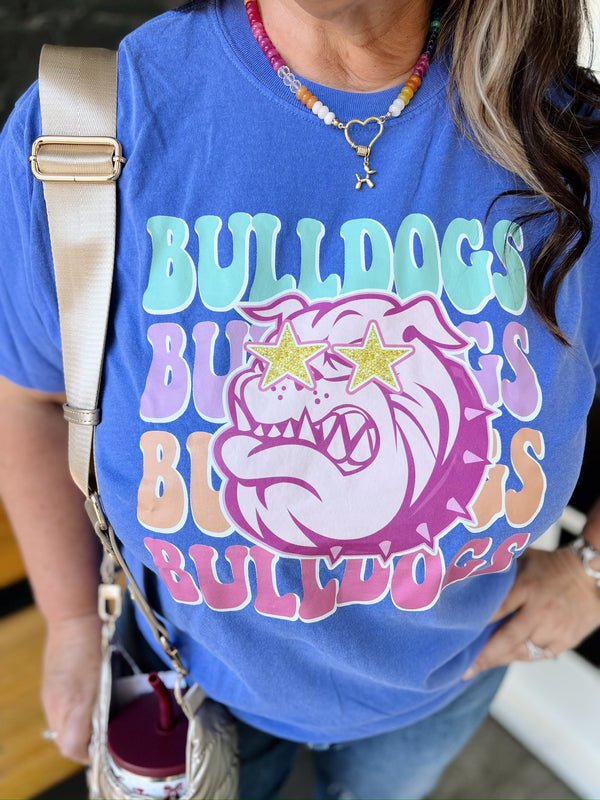 Bulldogs Neon Mascot Tee