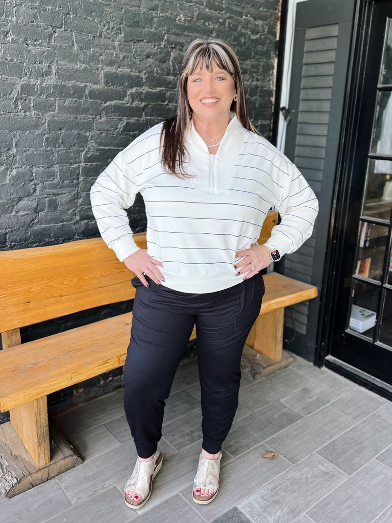 Curvy Black Super Soft Joggers