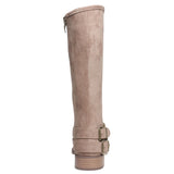 Nevada's Taupe Suede Mid Calf Boot