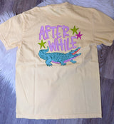 Later Alligator Yellow Graphic Tee