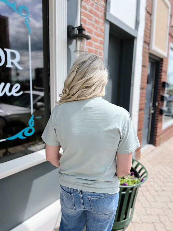 Light Green Mama Cherry Tee