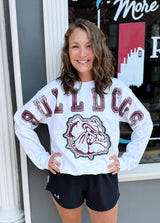 White Rolla Bulldogs Crewneck