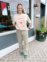 Mix Leopard and Stripe Pants