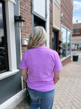 Purple Puff Print Love Like Jesus Tee