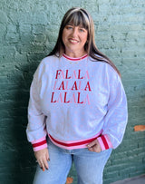 Ditzy Floral FaLaLaLa Crewneck