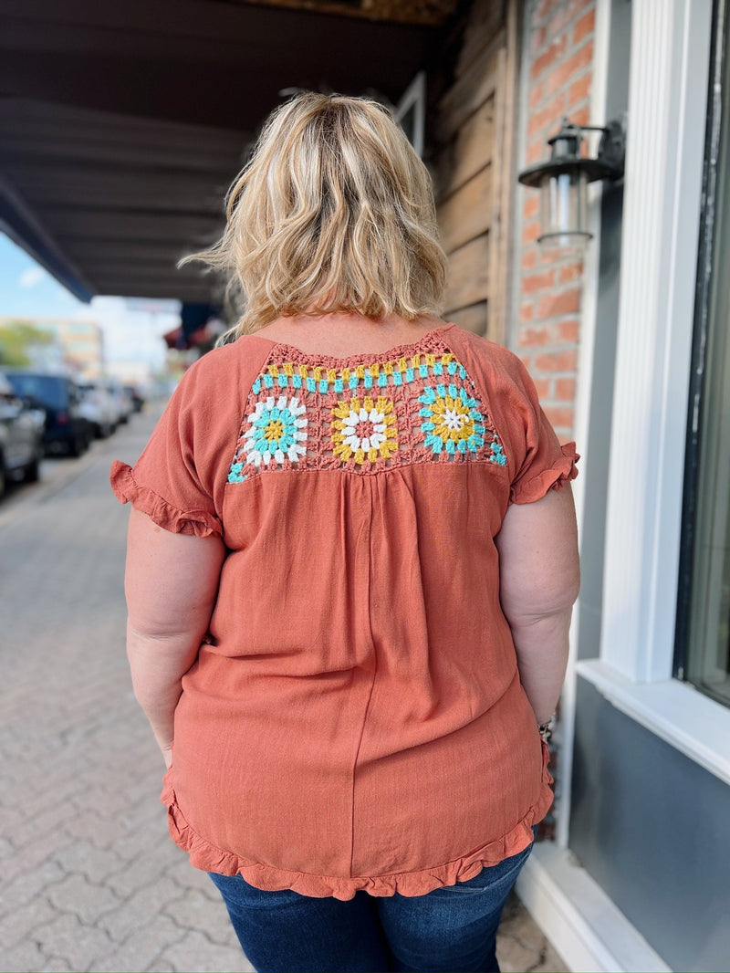 Curvy Clay Crochet Front Top