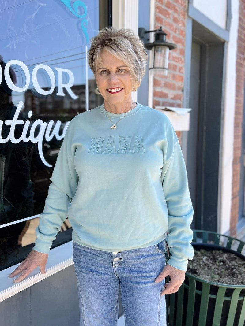 Embroidered Mama Sweatshirt
