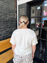 Cream Free Spirit Rock N Roll Crop Tee