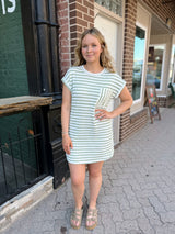Textured Short Sleeve Dress