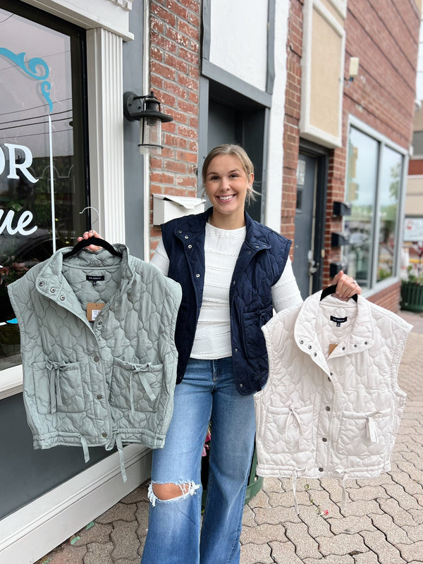 Button Down Quilted Vest