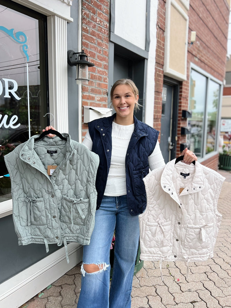 Button Down Quilted Vest