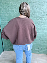 Curvy Ribbed Balloon Sleeve Pullover